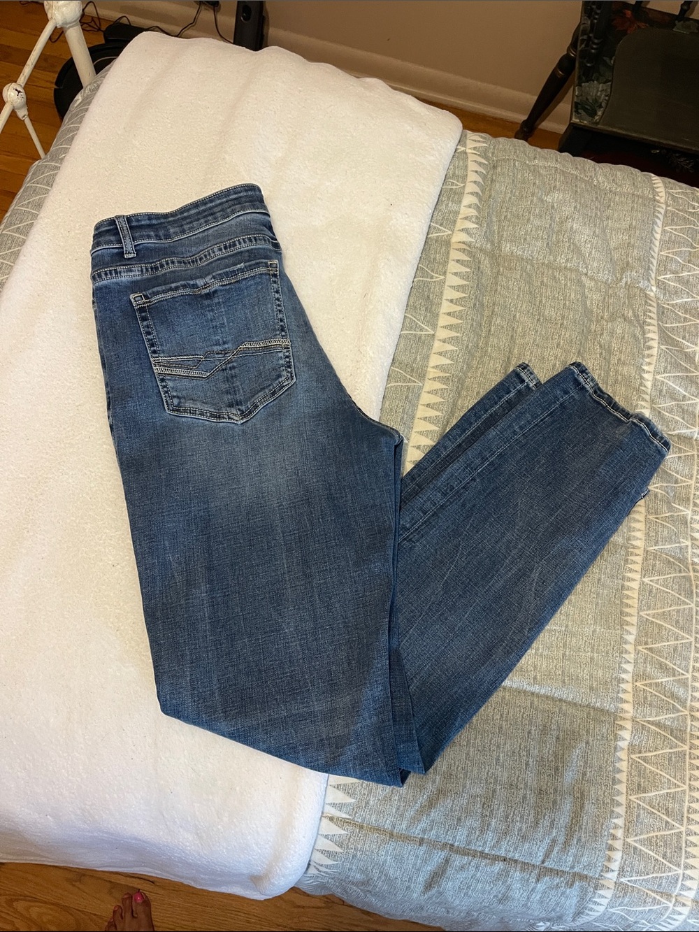 BKE Women's Dark Blue Boot Cut Jeans